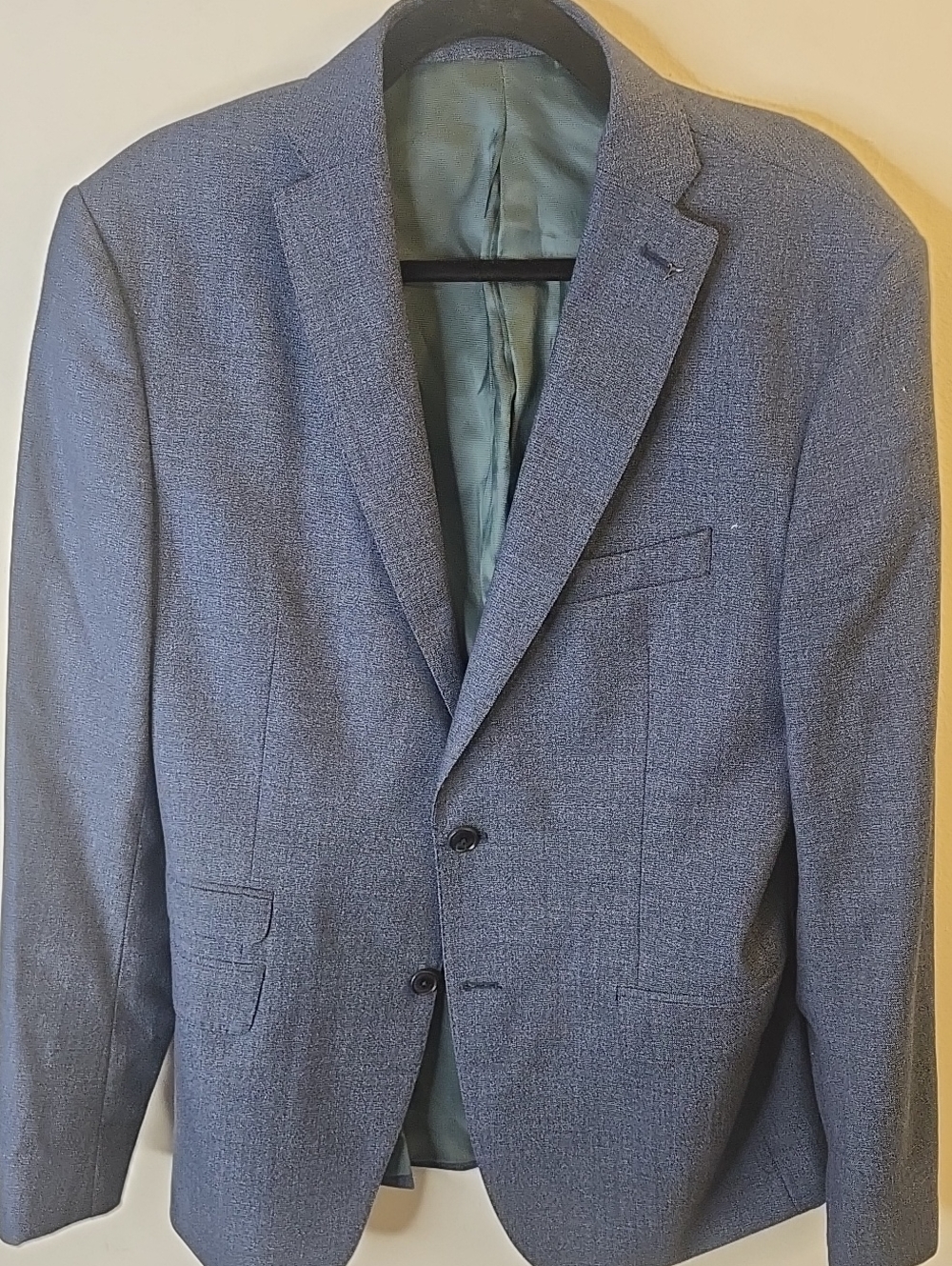 Zara Men's Slate Blue Textured Sport Coat